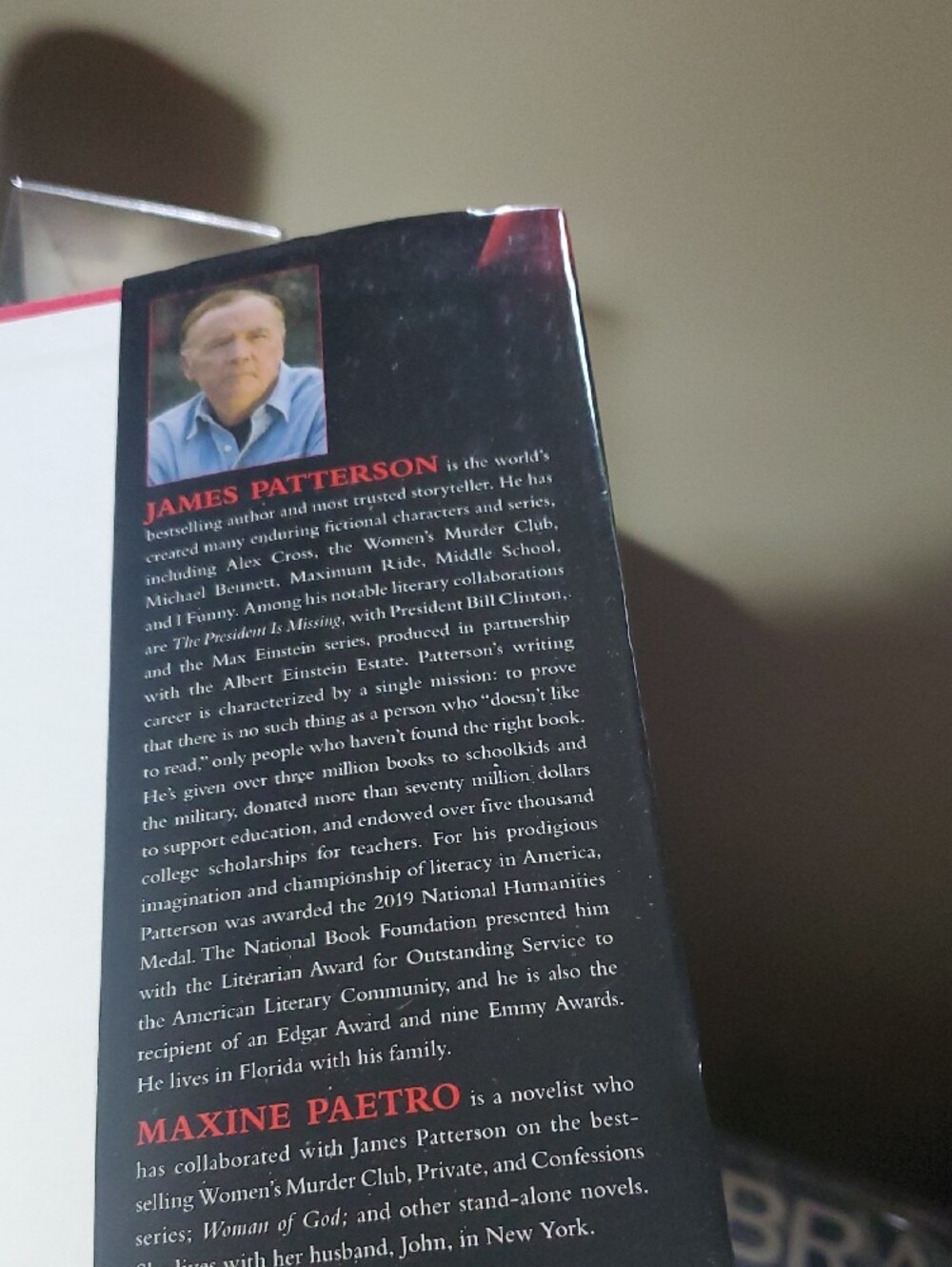 James Patterson "21st Birthday" Hardcover Book - Black & Red - Picture 6 of 6